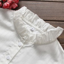 Women Leaf Shape Elegant Neckband Fake Collar Tie Detachable Blouse Accessories