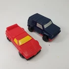 Vintage Tonka GoBots BMW M1 Transformer Red 1985 Japan and Blue Truck