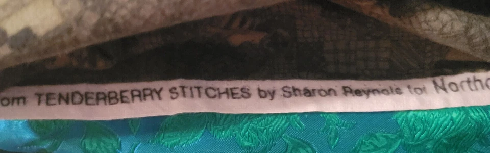 Vintage Light Weight Flannel WELCOME WINTER FRIENDS Sharon Reynolds 1 2/3 YDS - Image 2 of 4