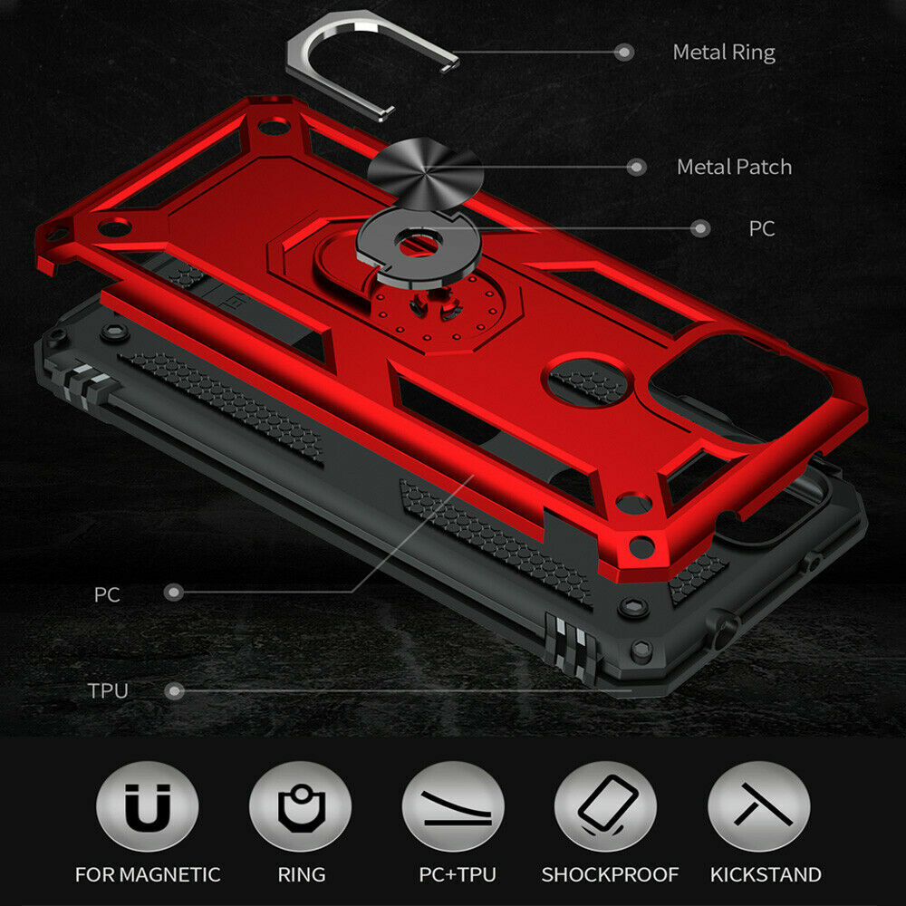 Case Ring Kickstand Armor Shockproof Hybrid Cover For Google Pixel 5a 5G 4XL