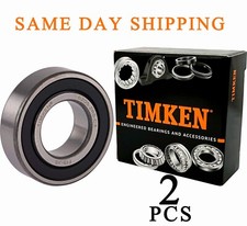 2PCS USA TIMKEN 6205-2RSC3 25X52X15MM C3 Clearance Double Rubber Seal Bearings