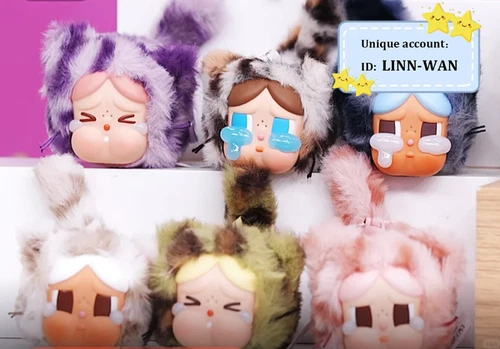 Authentique figurine POP MART CRYBABY série Wild But Cutie boîte ventes exceptionnelles aveugle confirmée