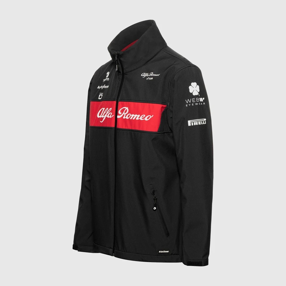 CHAQUETA DE CARRERAS ALFA ROMEO F1 2023 CHAQUETA DE CARRERAS SOFTSHELL F1 CHAQUETA DE CARRERAS CON SUBLIMACIÓN Foto 2 de 3