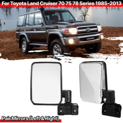 Pair Door Mirror LH+RH For Toyota LandCruiser 70 75 78 Series 1985