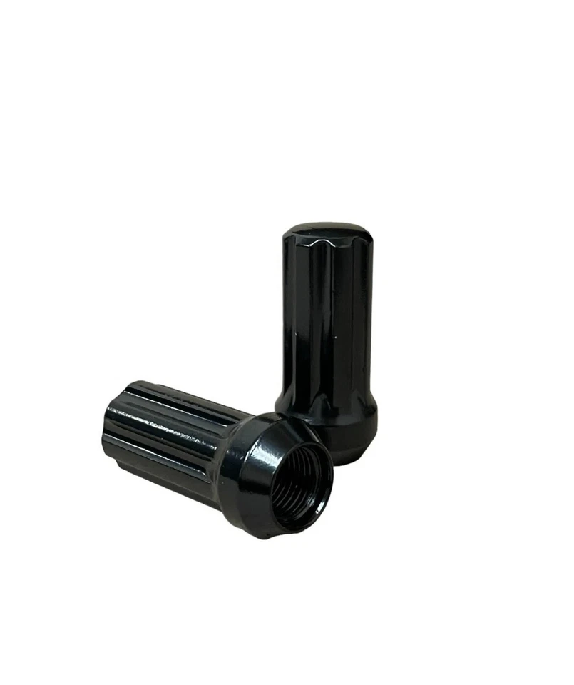 24шт + Ключ 14x1.5 Черные шлицевые гайки 2" подходит для Chevy GMC Silverado Sierra 1500 - Изображение 2 из 4