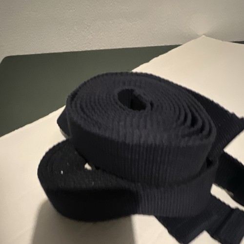 2-Pack Black Yoga Straps Webbing Stretch Strap with Buckle/Loop