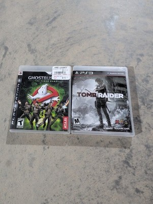 Ps3 Lot Ghostbusters The Videogame Ghost Busters Tomb Raider Laura Croft