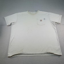 Carhartt FR Shirt Mens 2XL XXL White Flame Resistant Force CAT 2 Workwear Tee