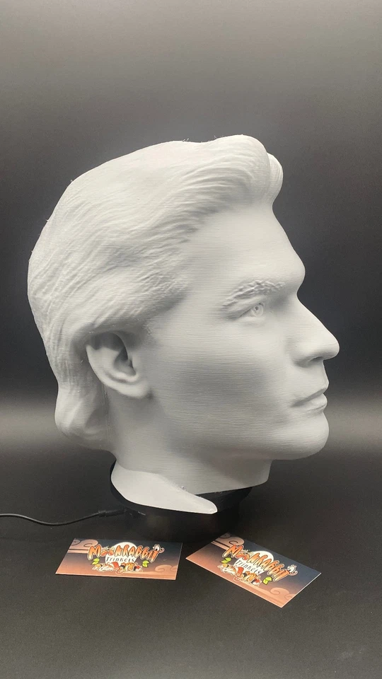 Patrick Swayze Bust Headphone Stand - PC Headset Holder - Paintable Bust Gift - Image 2 of 4