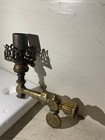 Beautiful ornate antique brass gas sconce with lovely tulip shade. — photo 2