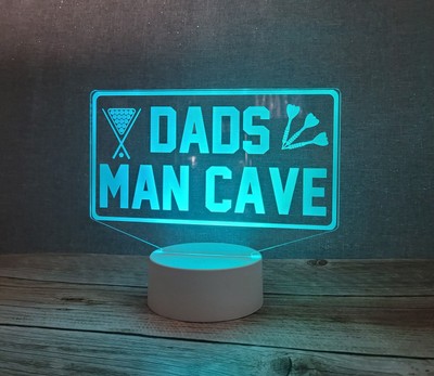 Papas Mann Höhle Schild Aufsteller Schild Acrylschild