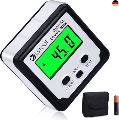 Lytool Winkelmesser Digitaler Neigungsmesser Inklinometer mit Magnetfuß, 