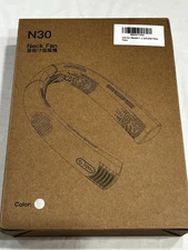 Portable Neck Fan Personal Rechargeable USB Quiet Neck Fan White/Silver Rd Descr