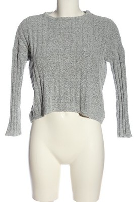 AMISU Rundhalspullover Damen Pullover Gr. DE 36 hellgrau Casual-Look