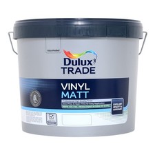 Dulux Trade Vinyl Matt - Pure Brilliant White OR WHITE -  2.5L/5L/7.5L/10L