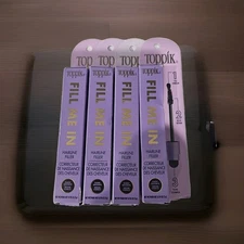 4 Pack Toppik Fill Me In Hairline Filler DARK BROWN for Thicker Looking Hair