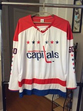 Washington Capitals 50th Anniversary White 2-Sided Jersey Adult XL SGA