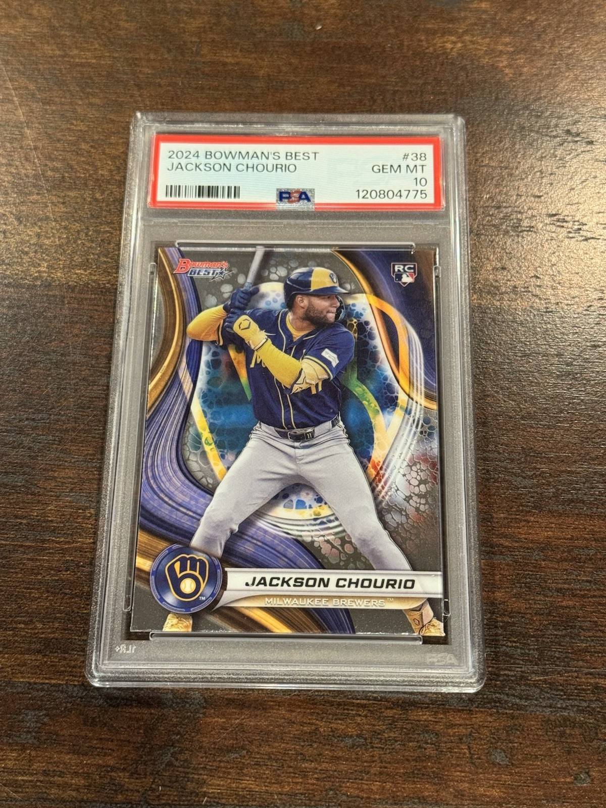 2024 Bowman’s Best Jackson Chourio #38 PSA 10
