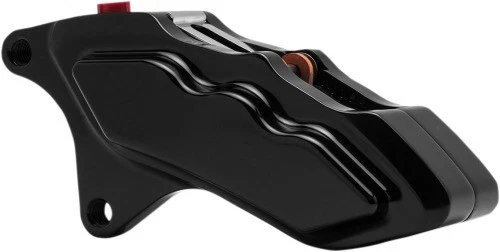 Pinza de freno delantera izquierda Hawg Halters Inc Direct atornillable de 6 pistones - negro anodiz Foto 3 de 4