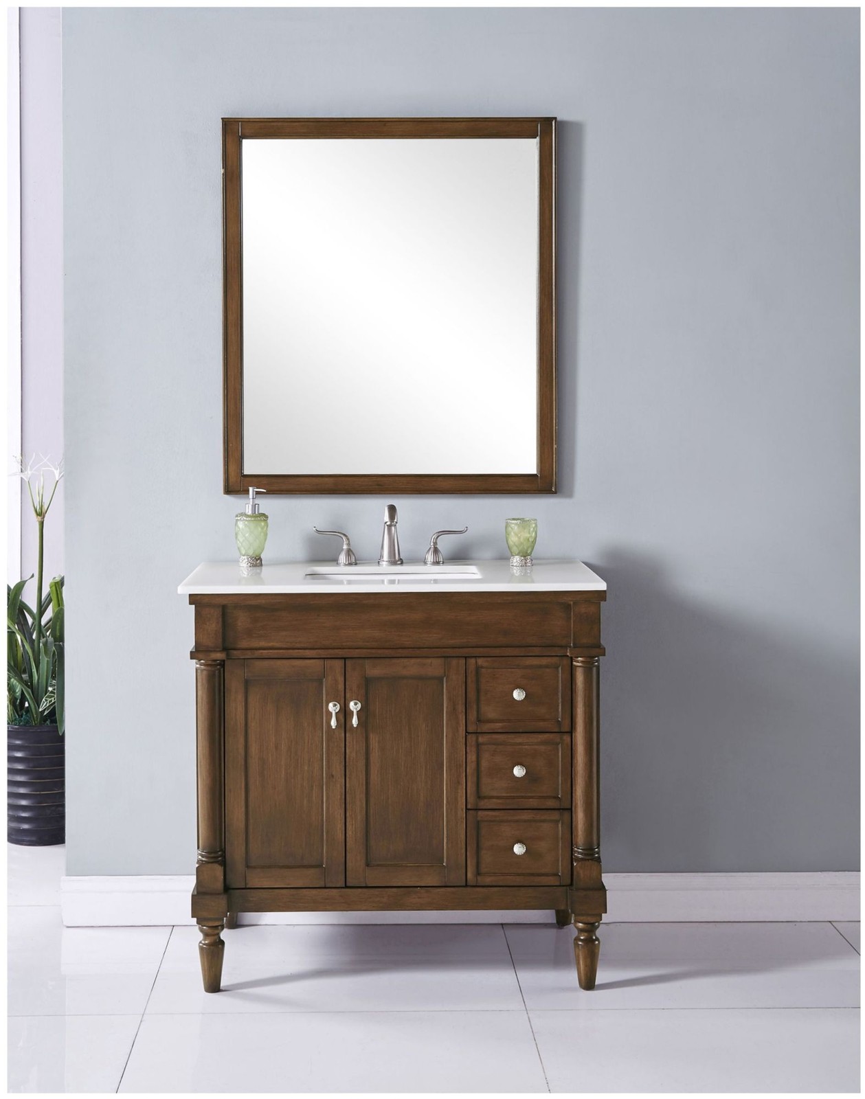 Elegant Lighting VF13036-VW Lexington 36" - Off White thumbnail 2