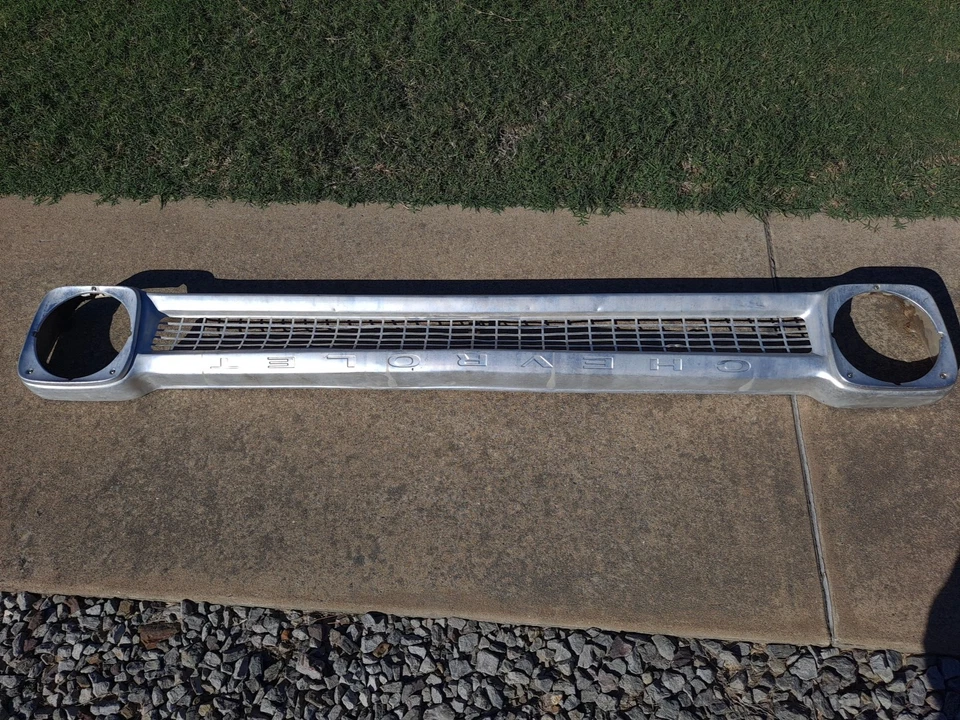 1964-66 Chevrolet C10 C20 Aluminum Grill w/ Bezels - Image 2 of 4