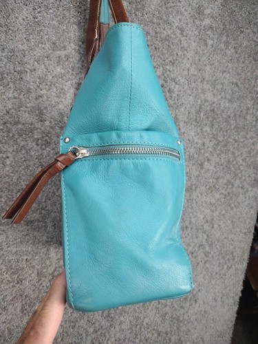 Nino Bossi Brenna Schultertasche groß Leder Tasche türkis/aquablau Shopper - Bild 4 von 18