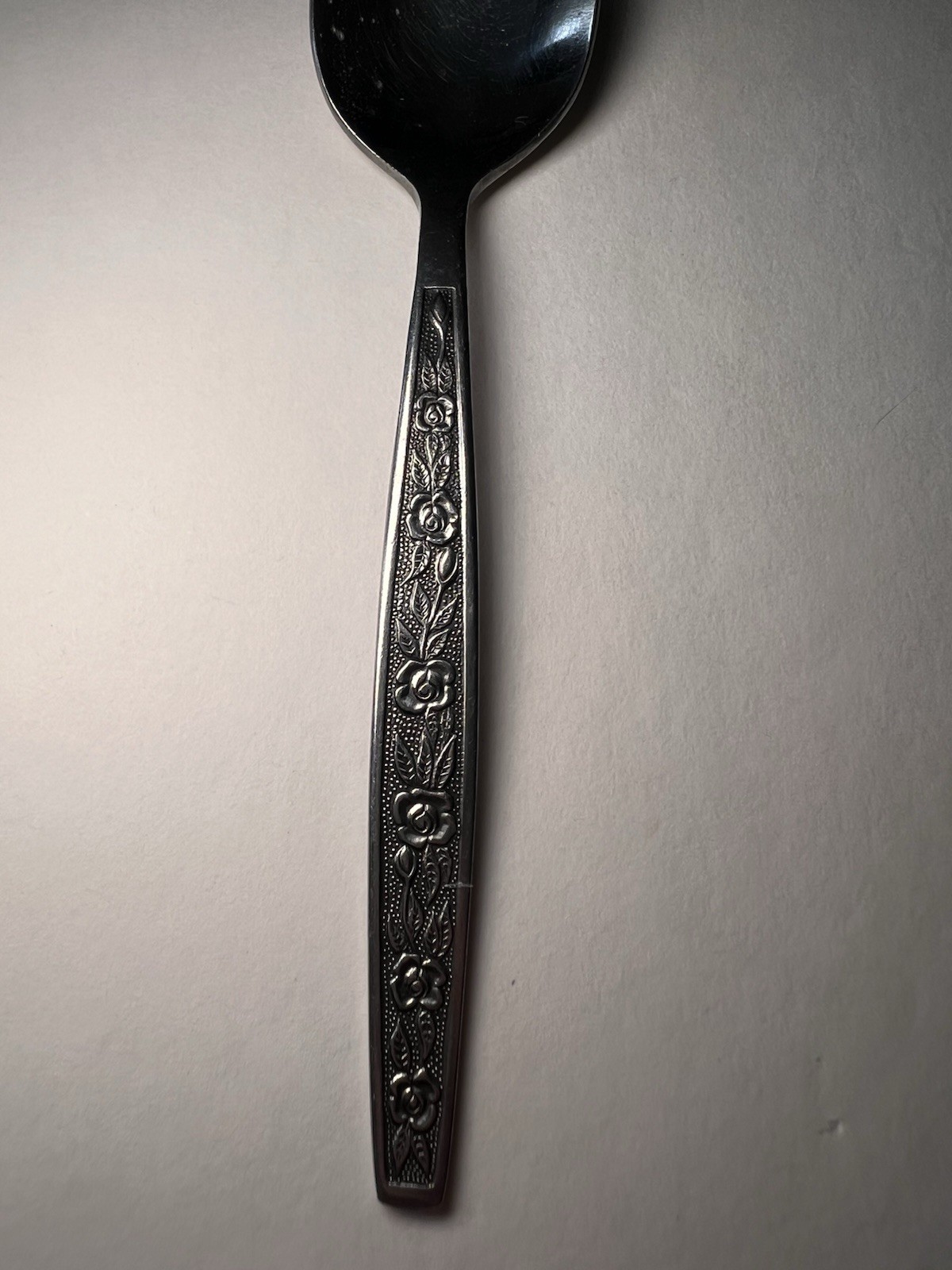 HOUSEHOLDS HMC Stainless 1 Tea Spoon Flatware 6” Silverware Textured Floral