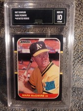 Must go....1987 Donruss - Rated Rookie Mark McGwire #46 🔥 Hot Slab