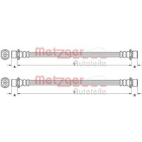 2X Metzger BremsschlÄUche Hinten Beidseitig Passend FÜR CitroËN C1 Peugeot 108