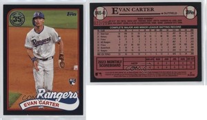2024 Topps Update 1989 Topps Baseball Black /299 Evan Carter #89US-49 Rookie RC