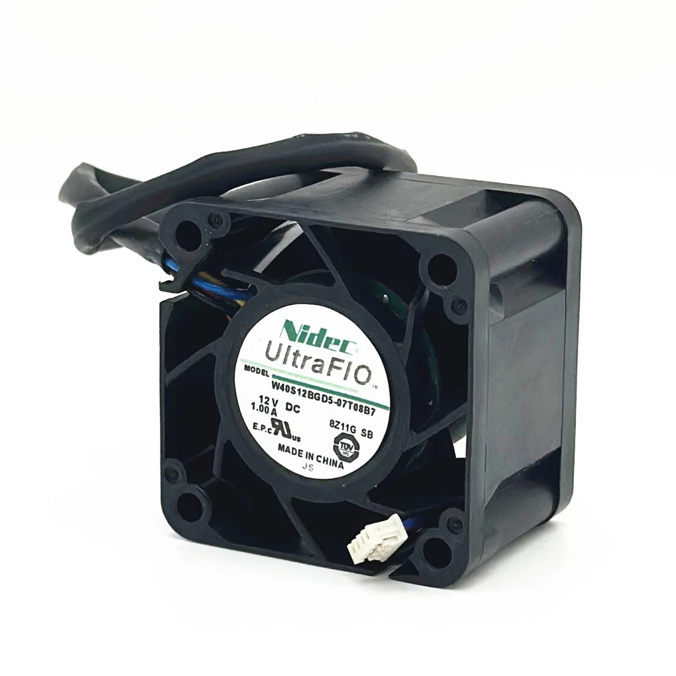 1PCS NIDEC W40S12BGD5-07T08B7 4CM 12V 1.0A Ant APW9 Server Power Fan 4P - Image 4 of 4