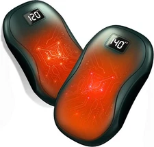 Hand Warmers Rechargeable 2 Pack，12000mAh Electric Portable Smart Chips Hand War