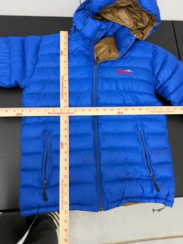 Wild Sports 900 Super Down Jacket Men's M Blue 700 Fill Hooded Puffer Nepal image 10