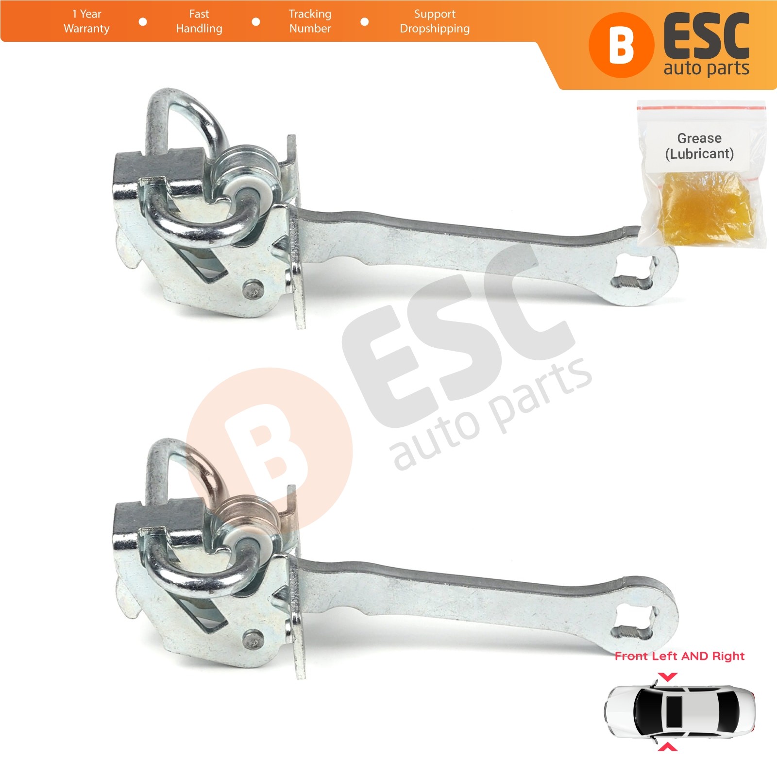 2X Front Door Hinge Stop Check Limiter for Vauxhall Opel Omega B Cadillac Catera