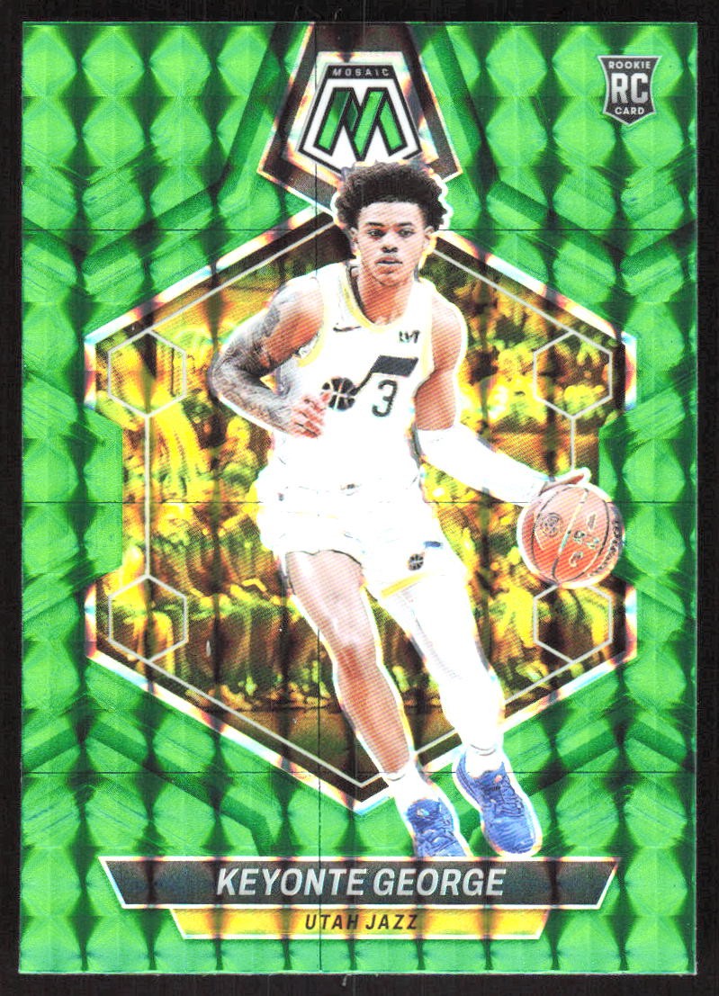 2390G 2023-24 Panini Mosaic #222 Keyonte George Green