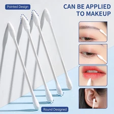 Pointed Tip Cotton Swabs, 800 Count Double Precision Tips Cotton Swabs Round ...
