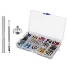For Leather Craft Shoe Bag 600 Set Copper Grommet Eyelet Snap Button Kit