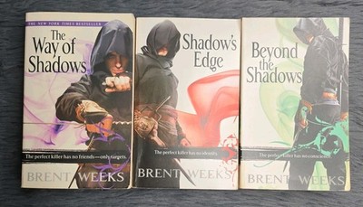 Night Angel Trilogy Brent Weeks Paperback Lot Books 1-3 Complete Fantasy Set