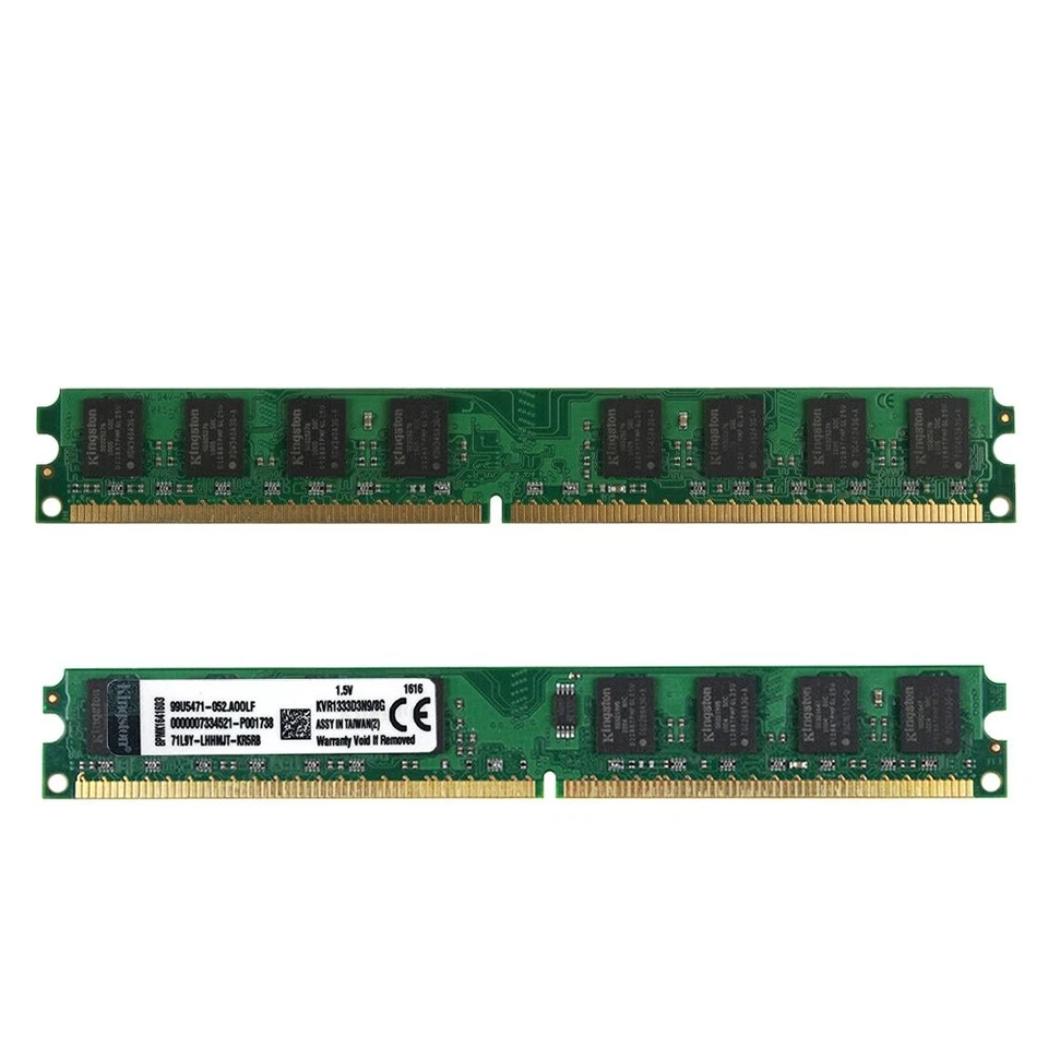 Kingston 16GB 2x 8GB DDR3 1333MHz PC3-10600U KVR1333D3N9/8G DIMM Memoria RAM SP - Imagen 4 de 4