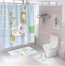Snoopy Cartoon Shower Curtain Set Bathroom Set For Bathroom Decor Best Gift For