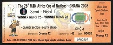 Ticket | 2008 | Ghana v Cameroon | CAF Africa Cup Ghana '08 | Match 29 | Semi