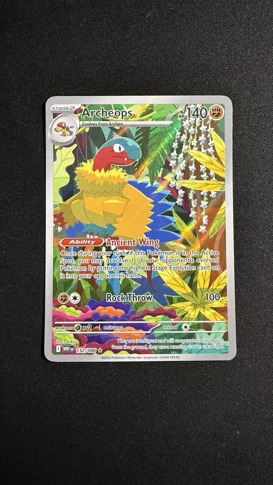 Archeops 132/086 White Flare English Holo Card - Near Mint