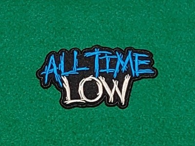 All Time Low Patch Aufnäher/Bügelbild bestickt Abzeichen Punk Rock Musik (b)