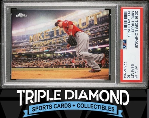 2016 Topps Chrome #PC-16 Mike Trout  Perspectives LA Angels PSA 10 Gem MT i610