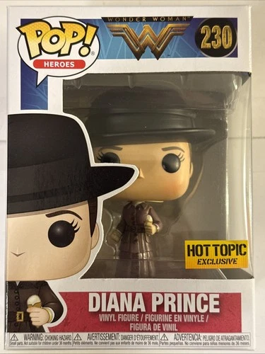 SOLD OUT VAULTED DIANA PRINCE WONDER WOMAN FUNKO POP HOT TOPIC EXCL DC COMICS