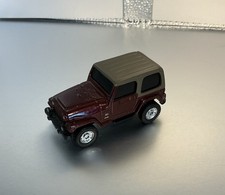 Vintage Maisto 2003 Jeep Wrangler Tj Sahara Maroonkhaki Diecast Loose