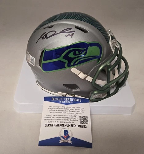 Sam Darnold Signed Seattle Seahawks Alt Riddell Speed Mini Helmet Beckett Auto