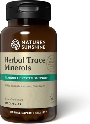 Nature's Sunshine Herbal Trace Minerals, 100 Capsules | Provide Nutrients that S