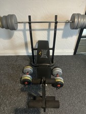 Everlast Weights Bench and Weights