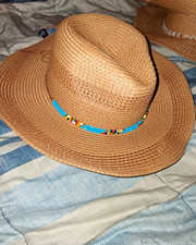 Brown Wide Brim Sun Hat Solid Pattern Unisex ...